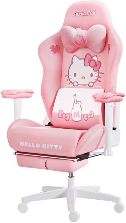 AutoFull Hello Kitty Pink Gaming Chair High Back Ergonomic Office Desk ...