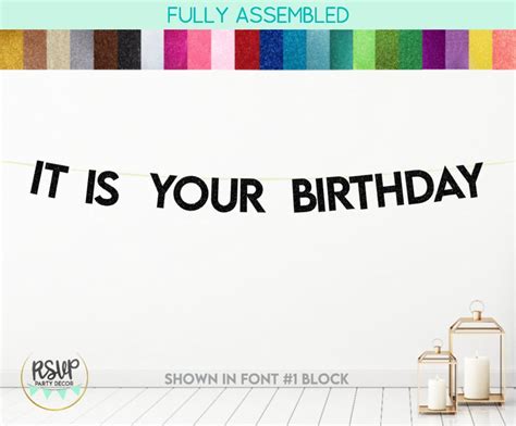 It is Your Birthday Banner, Office Birthday Party Decorations, Funny ...