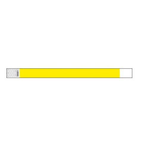 Tyvek Wristbands - Durable Tyvek Wristband - Colour: Neon Yellow