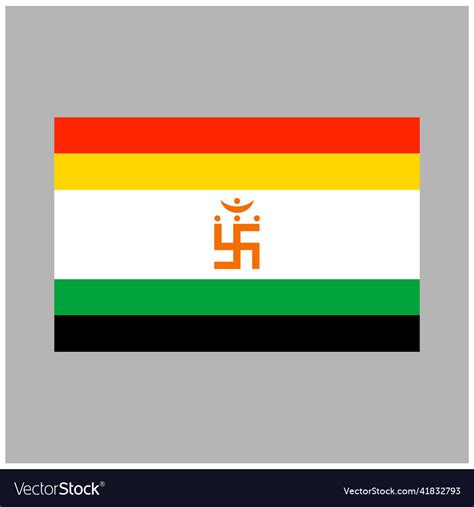 Jainism flag flag icon Royalty Free Vector Image