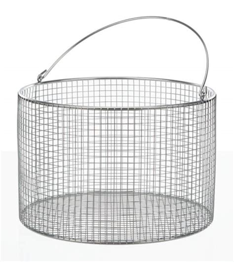 Bochem™ Round Stainless Steel Wire Baskets with Handle Dia.: 180mm ...