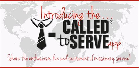 Called to Serve App | My Mission