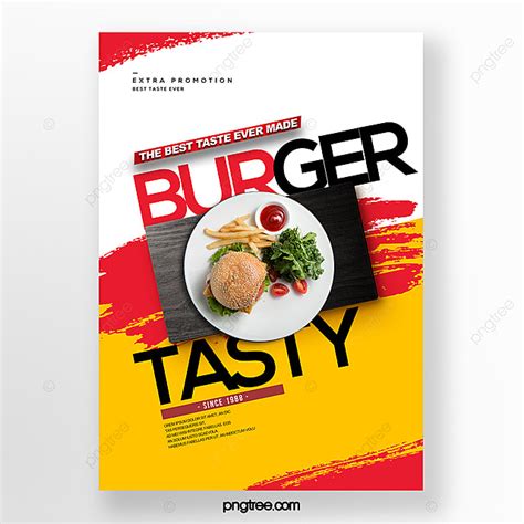Stylish Simple Personality Creative Gourmet Burger Poster Template Download on Pngtree