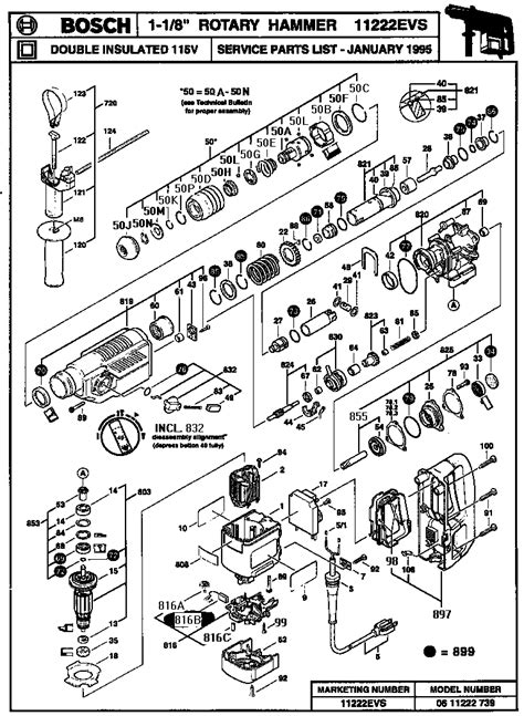 BOSCH 1 1/8" ROTARY HAMMER Parts | Model 11222EVS | Sears PartsDirect