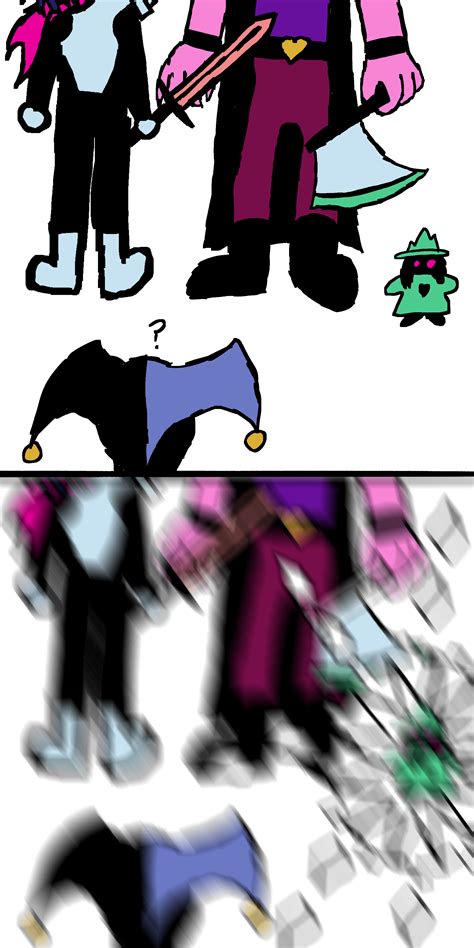 Accurate depiction of the Jevil fight : r/Deltarune