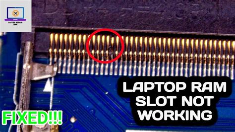 laptop ram slot not working | laptop ram slot repair | laptop ram slot pin repair - YouTube