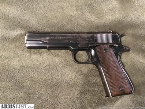 ARMSLIST - For Sale: Colt 1911A1 Super 38. Colt .38 Super pre war 1934 Vintage