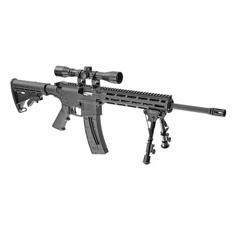 Smith & Wesson M&P 15-22 Sport Optics Ready 4X Scope, Bipod 25RD - Shoot Straight