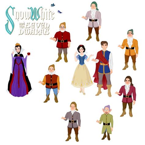 Snow White Original Story Characters Clipart