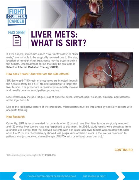 Liver Mets - What is SIRT? | Fight Colorectal Cancer