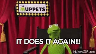 Kermit Yay on Make a GIF