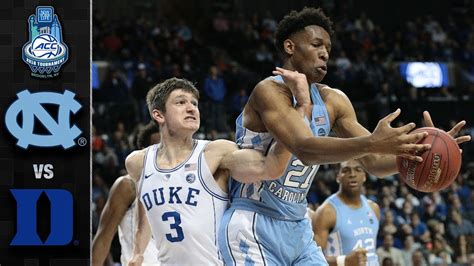 North Carolina vs. Duke ACC Basketball Tournament Highlights (2018 ...