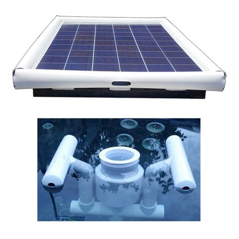 Savior Surface Pool Skimmer Floating Solar Pool Cleaner 60watts Solar ...