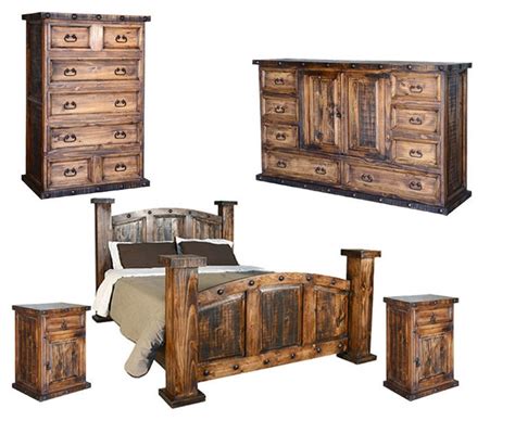 Rustic Wood Bedroom Set, Rustic Bedroom Set, Pine Wood Bedroom Set