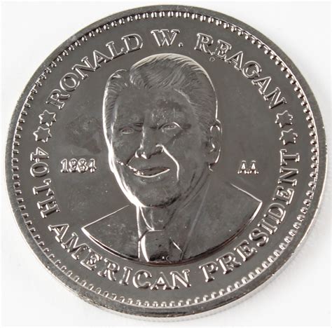 1984 Ronald Reagan 40th President Commemorative Double Eagle Coin | Pristine Auction