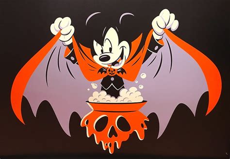 Vampire Mickey Mouse, mickey mouse, vampire, orange, halloween, fantasy, disney, HD wallpaper ...