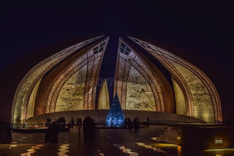 Pakistan Monument at Night stock image. Image of night - 58286491