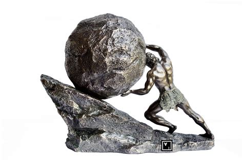 Sisyphus Statue.sisyphus Who Pushes the Eternal Boulder. - Etsy