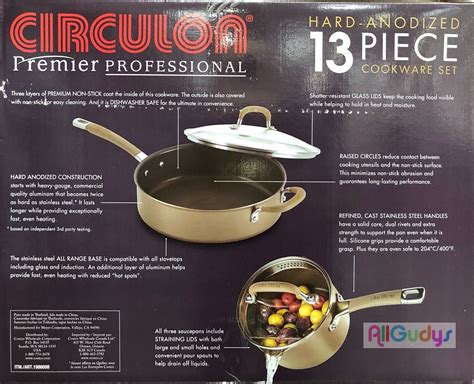 Circulon Premier Professional Nonstick 13-piece Cookware Induction Set Oven Safe - Cookware