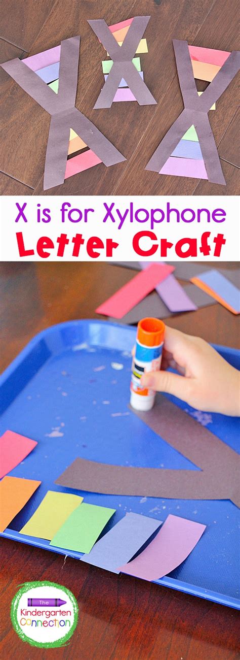 Letter X Craft - X is for Xylophone - Kindergarten Letter Craft