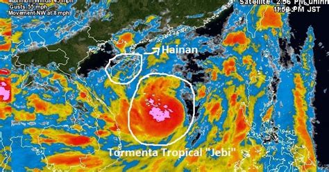 Tormenta "Jebi" incrementa su intensidad rumbo a Hainan, China - Clima, Medio Ambiente y Tecnología