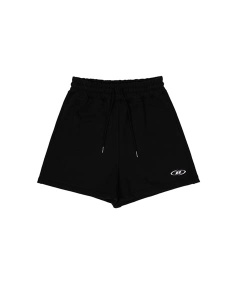 CHROME B LOGO SHORTS [BLACK] - BORNTOWIN