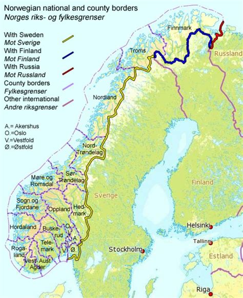 Norway–Sweden border Norway–Finland border Norway–Russia border ...