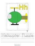 Helicopter Puzzle Worksheet - Twisty Noodle