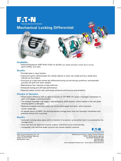 Mechanical Locking Differential | PDF