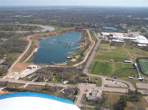 Mammoth Lake - Aerial view of Mammoth Lake, Lake Jackson, Texas