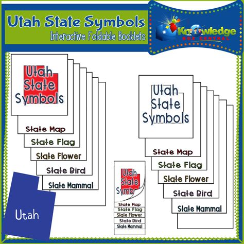 Utah State Symbols Interactive Foldable Booklets – EBOOK by Teach Simple