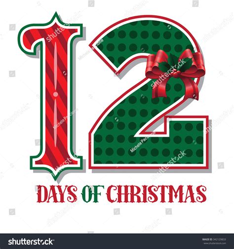 The Twelve Days Of Christmas Eps 10 Vector Typographic Illustration ...