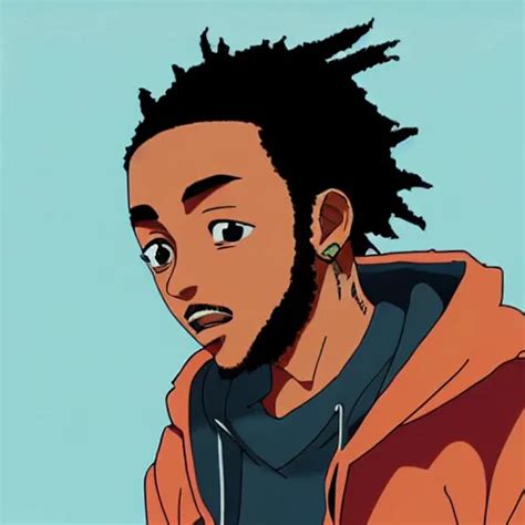 Kendrick Lamar as an anime character in an anime, | Stable Diffusion ...