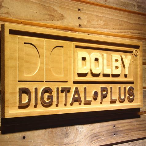 Dolby Digital Plus Wooden Sign | SafeSpecial