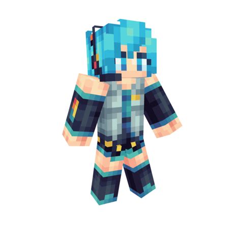 Minecraft Hatsune Miku Skin | Minecraft: Texture Packs, Mods, Tools ...