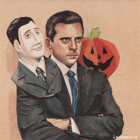 Ladadoodles : Michael Scott - Halloween Derwent drawing pencils...