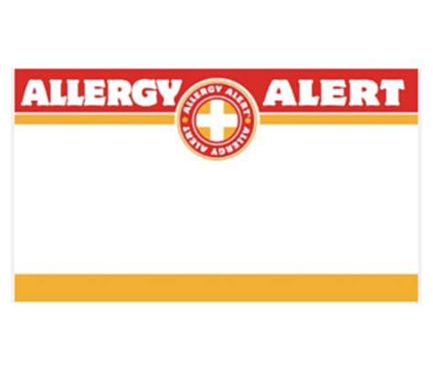 Allergy Alert Stickers (25) - Allergy Apparel™, LLC