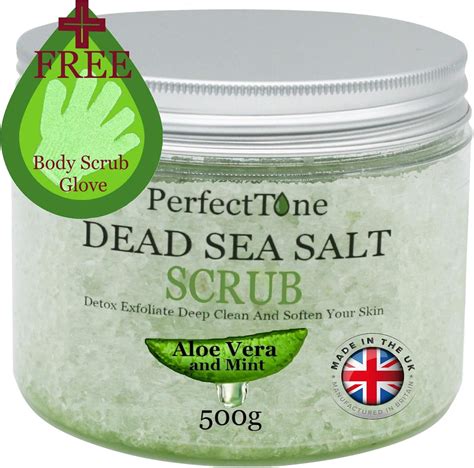 Dead Sea Salt Body Scrub Exfoliating Organic Nourishing sensitive Skin ...