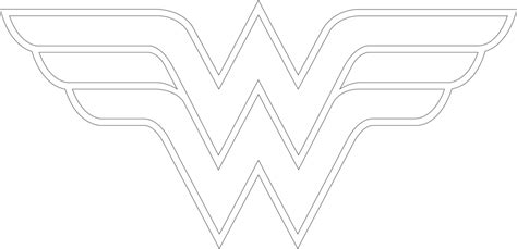 Wonder Woman Logo Outline by mr-droy.deviantart.com on @DeviantArt | Logo outline, Wonder woman ...