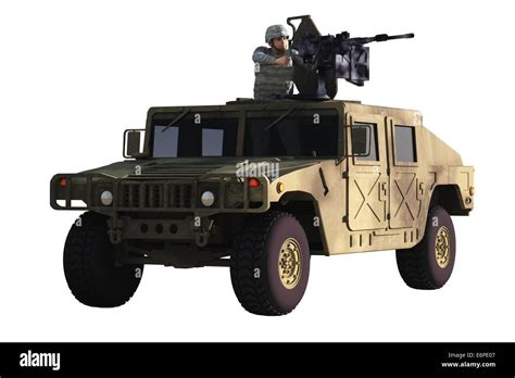 Gunner on Humvee Stock Photo - Alamy