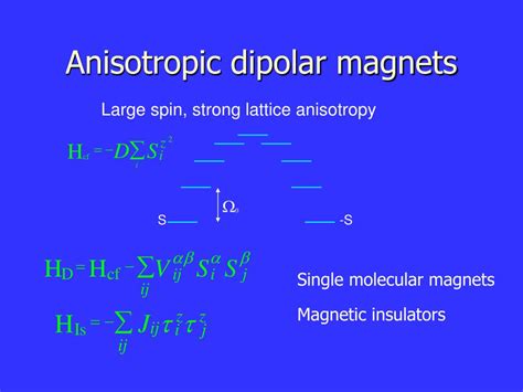 PPT - Quantum phase transitions in anisotropic dipolar magnets PowerPoint Presentation - ID:718609