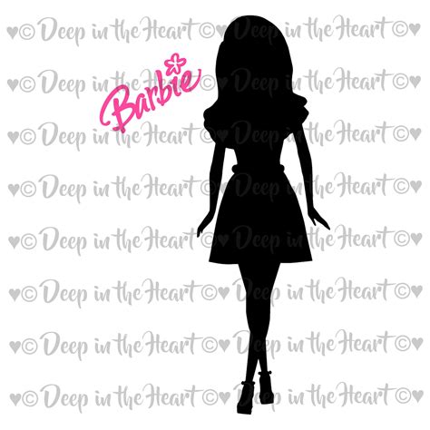 Barbie Silhouettes SVG DXF PNG Jpeg Instant Zip File | Etsy