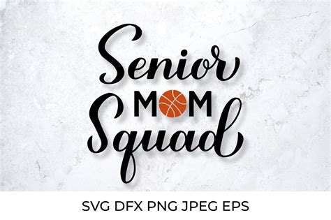 Senior Mom Squad. Basketball Mom. Graphic by LaBelezoka · Creative Fabrica