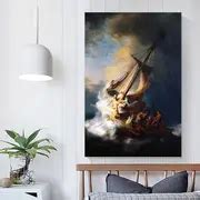 In Storm Sea Poster Famous Oil - Temu