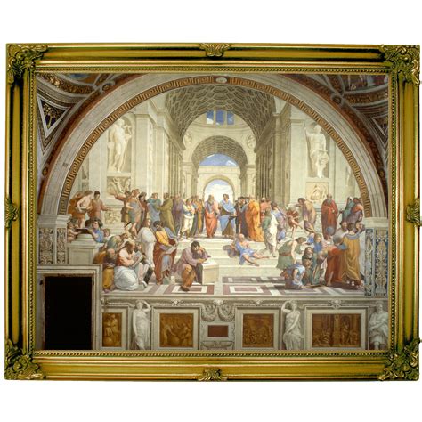 Historic Art Gallery 'The School of Athens 1511' by Raphael Framed Painting Print | Wayfair