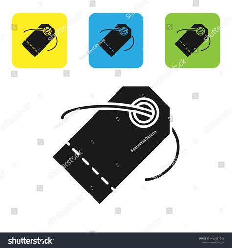 Black Blank Label Template Price Tag Stock Vector (Royalty Free) 1452087548 | Shutterstock