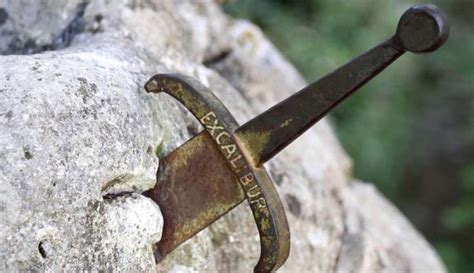 Archaeologists found the true Excalibur sword stuck in a stone in a ...