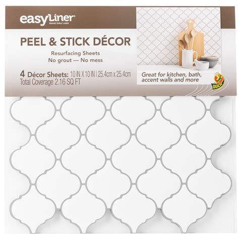 EasyLiner Brand Contact Paper Peel & Stick 10 in. x 10 in. Décor Sheets ...