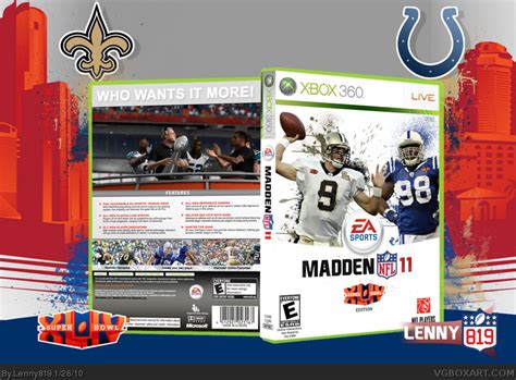 Madden NFL 11 Xbox 360 Box Art Cover by Lenny819