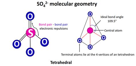 SO42- lewis structure, molecular geometry, and hybridization